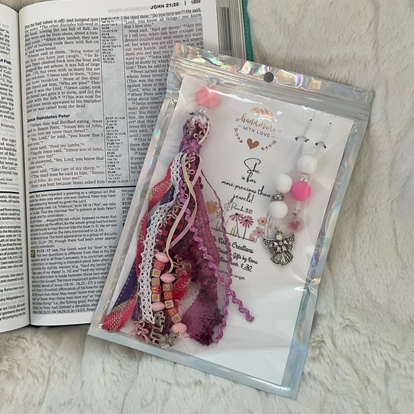 FAITH SISTER CREATIONS HANDMADE TASSEL BIBLE BOOKMARKS UP TO 7” PAGE LENGTH - Picture 11 of 12